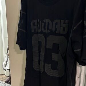 Adidas Black T-Shirt with Blue Tag